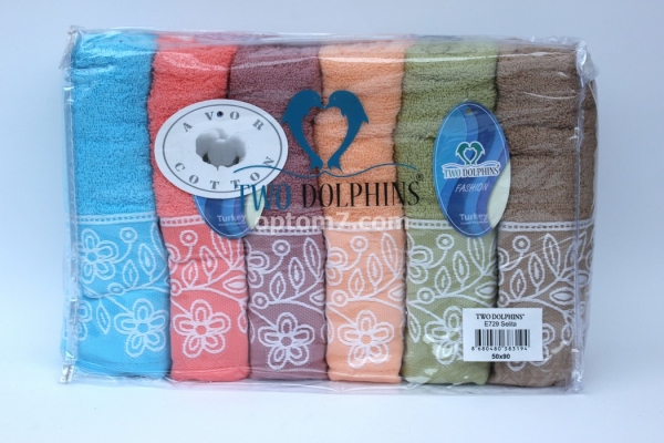 Полотенце махровое 50х90 "Two Dolphins" Selita